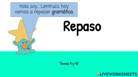 Gramática clasificación de formas verbales