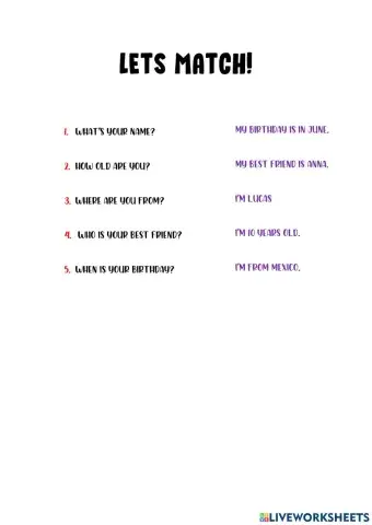 Matching