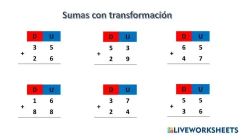 Sumas con transformación