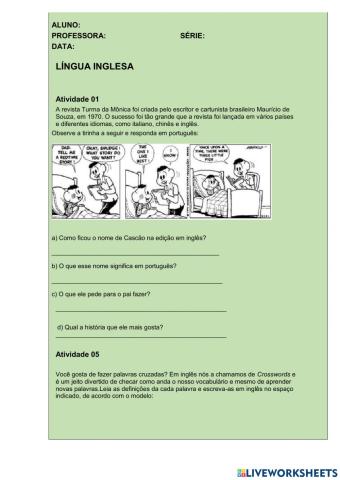 Comprehending the Text and Learn Vocabulary about school objects