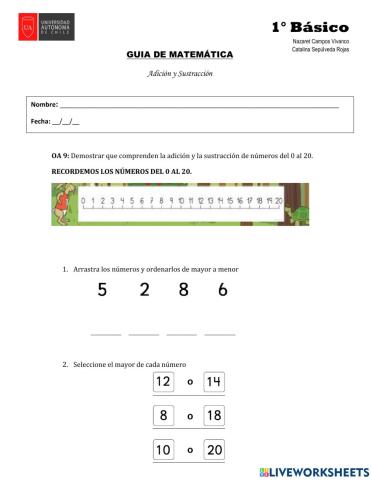 Guía de Matemática. 