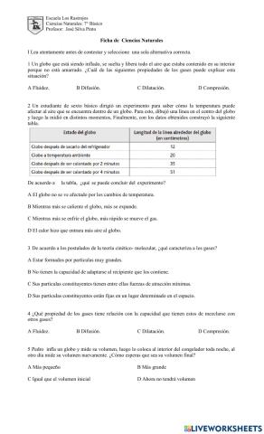 Características de los gases