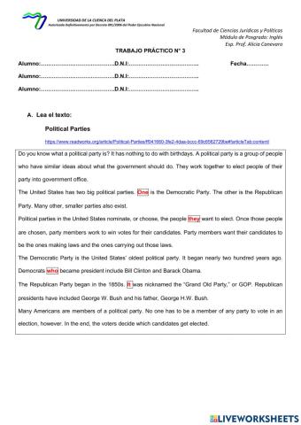 Lecto comprensión Law