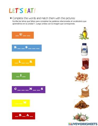 Food - there is there are