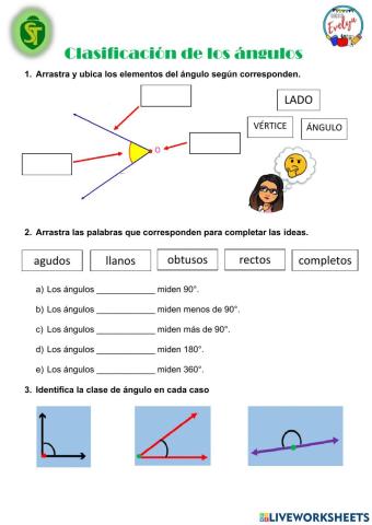 Clasificación de ángulos