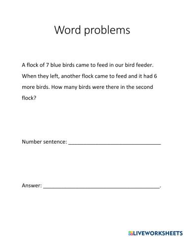 Word Problems - 7