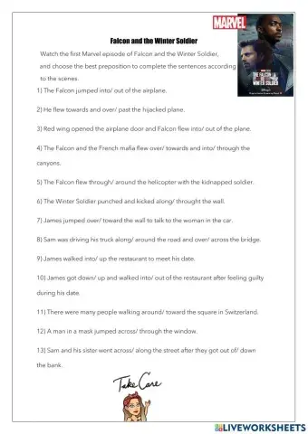 Prepositions of movement