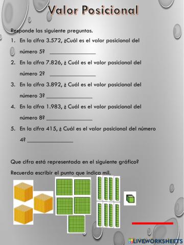 Valor posicional en números de 4 cifras