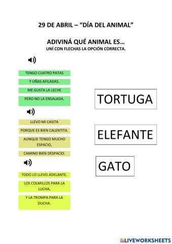 Dia del animal