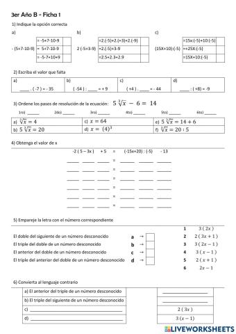 Ecuaciones con Enteros