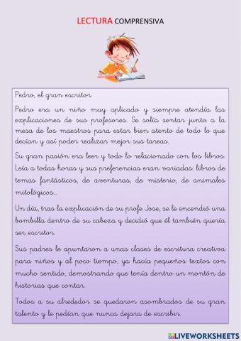 Lectura comprensiva