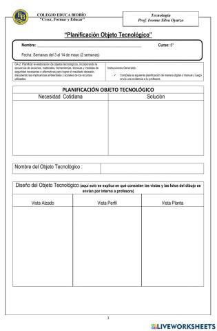 Planificación Tecnología