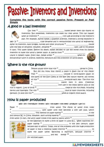 Passive and Inventions