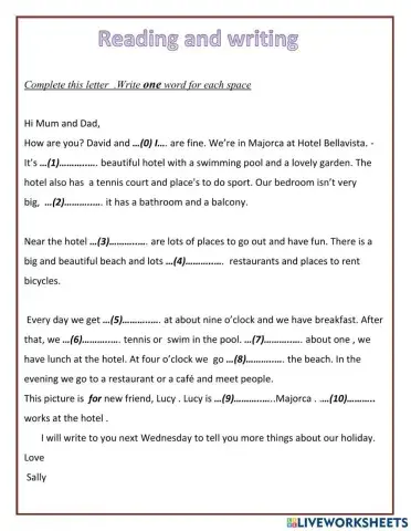 Reading and writing A2