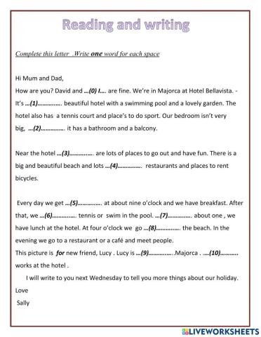 Reading and writing A2