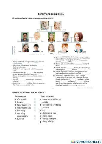 Family and social life