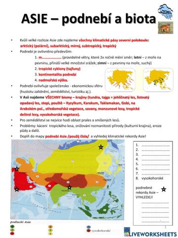 PL Asie-biota a podnebí