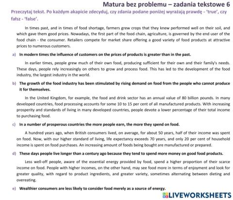 Matura - zadanie tekstowe 6