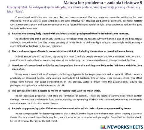 Matura - zadanie tekstowe 9