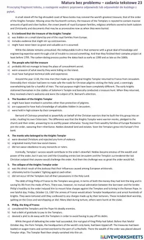 Matura - zadanie tekstowe ABC 3