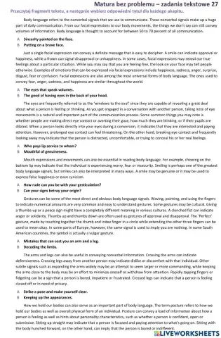 Matura - zadanie tekstowe (tytuły) 2