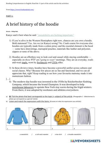 Reading comprehension