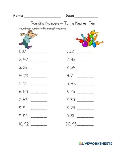 Rounding to the Nearest 10