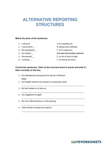 Alternative Reporting Structures