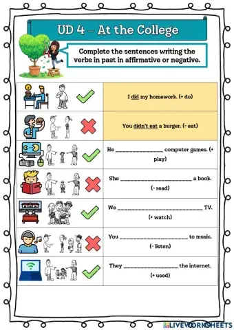 5º UD 4 - At the College Ficha 10