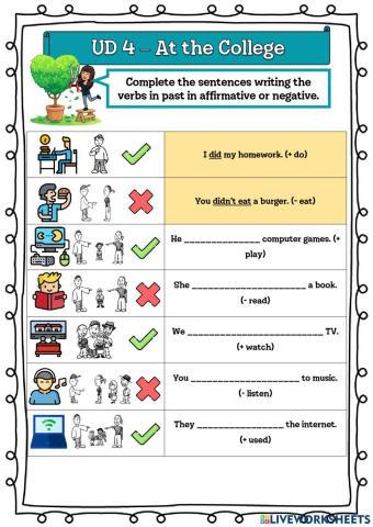 5º UD 4 - At the College Ficha 10