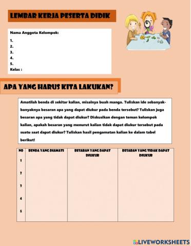 Lembar kerja peserta didik (lkpd)