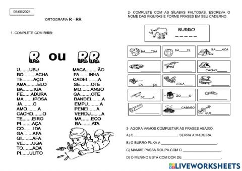 Palavras com R ou RR
