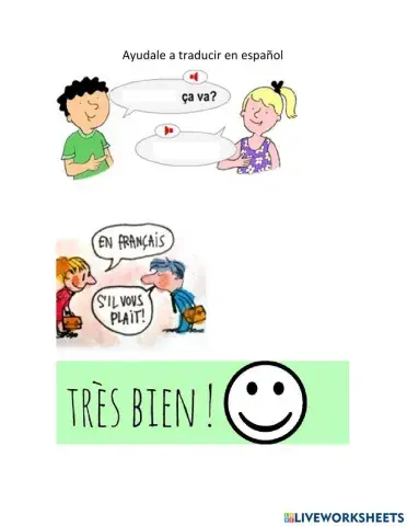 Frances niños 5 y 6 años