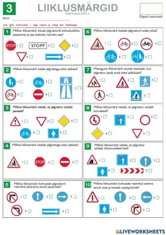 Liiklustest 3