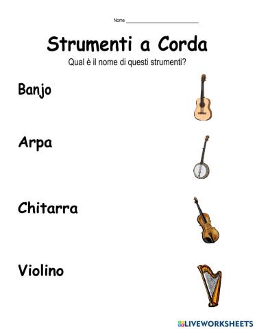 Strumenti a Corda