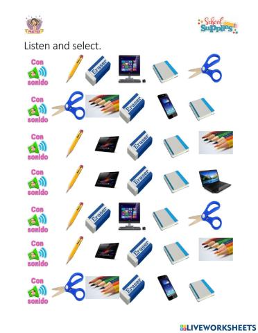 School supplies and tools