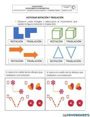 Rotación y traslación