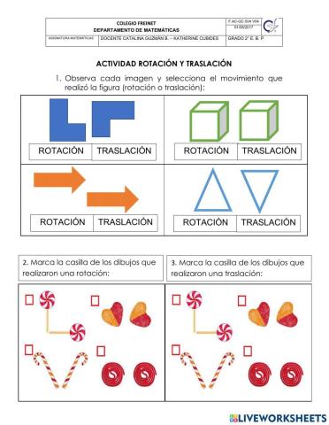Rotación y traslación