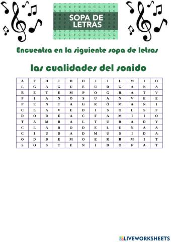 Cualidades del sonido