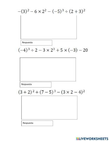 Operaciones combinadas
