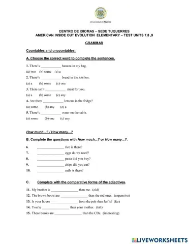 Countables and uncountables