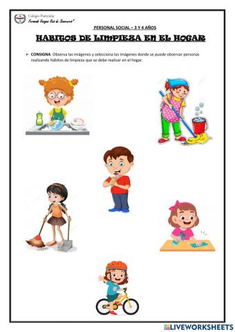 Hábitos de limpieza en el hogar