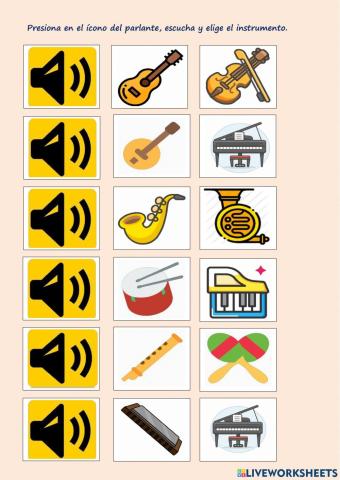 Listening Musical instruments