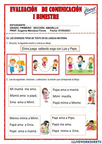 Evaluacion de comunicacion