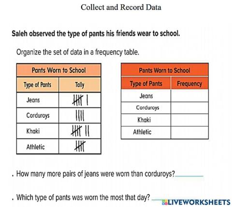 Collect and Record Data 3