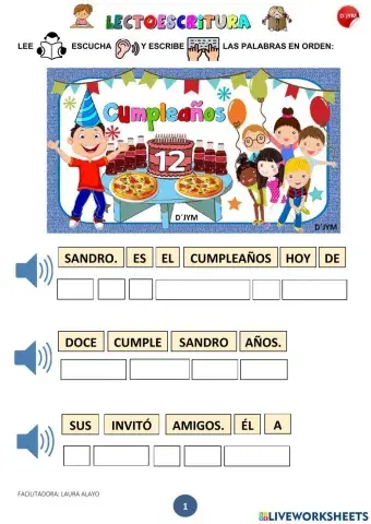 Comprensión de lectura