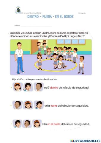 Dentro fuera en el borde