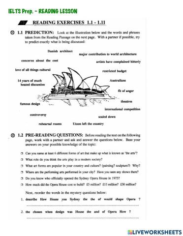 Reading Ex. - IELTS (Practice)