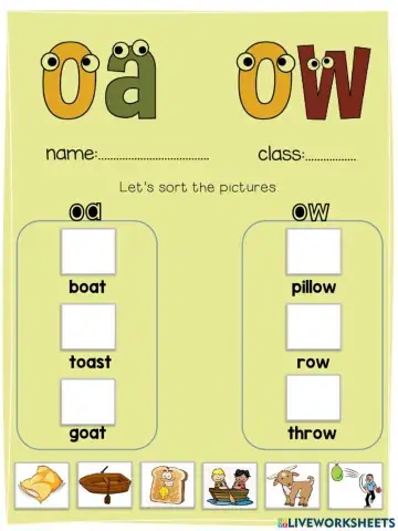 Jolly Phonics oa ow