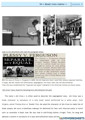 Jim Crow and the Jim Crow laws